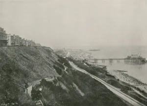 Folkestone, View showing the Lees and the Pier (b/w photo) Folkestone, View showing the Lees and the Pier (b/w photo)