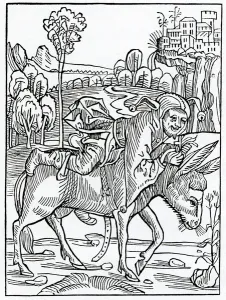 Of folys without prouysyon, illustration from Alexander Barclay's English translation Of folys without prouysyon, illustration from Alexander Barclay's English translation