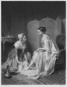 The Foot-Bath, from the picture in the Royal Collection (engraving) The Foot-Bath, from the picture in the Royal Collection (engraving)