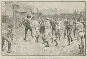 Football Association Challenge Cup match at Kennington Oval (engraving)