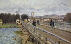 Footbridge at Argenteuil, 1872 (oil on canvas) Footbridge at Argenteuil, 1872 (oil on canvas)