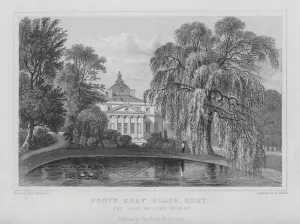 Weeping Willow Gallery: Foots Cray Place, Kent (engraving)