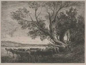 Only One Person Gallery: The Ford, 1865 (etching)