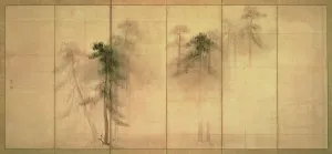 Screen Gallery: The forest of pines (ink on paper)