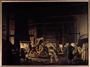 A forge in the 18th century Painting by Per Hillestrom (1732-1816) 18th century Stockholm A forge in the 18th century Painting by Per Hillestrom (1732-1816) 18th century Stockholm