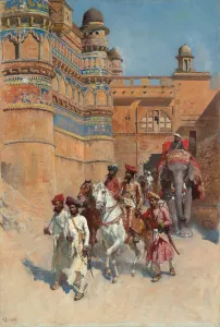 The Fort of Gwalior, Madhya Pradesh, (oil on canvas) The Fort of Gwalior, Madhya Pradesh, (oil on canvas)