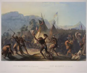 Fort McKenzie, 28th August 1833, engraved by Manceau & Hurliman Fort McKenzie, 28th August 1833, engraved by Manceau & Hurliman