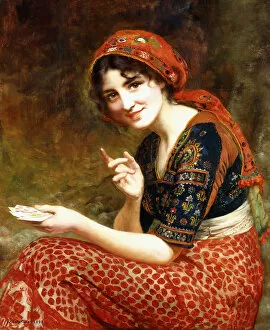 British Artist Gallery: The Fortune Teller, 1899 (oil on canvas)