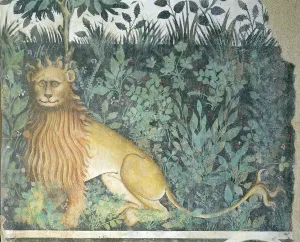 The Fountain of Life, detail of a lion, 1418-30 (fresco) The Fountain of Life, detail of a lion, 1418-30 (fresco)
