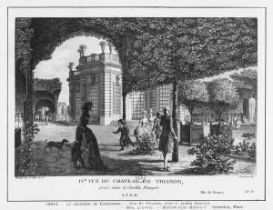 Fourth view of Trianon, taken in the French garden, engraved by Francois Denis Nee Fourth view of Trianon, taken in the French garden, engraved by Francois Denis Nee