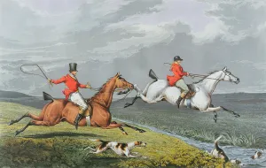 Fox Hunting: Full Cry, 1828 (hand-coloured aquatint) Fox Hunting: Full Cry, 1828 (hand-coloured aquatint)