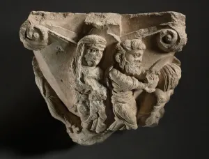 Fragment of a Capital with Scenes from Mary's Infancy Fragment of a Capital with Scenes from Mary's Infancy