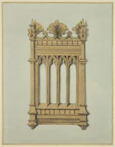 Fragment of Carved Oak from old Tuckers Hall, Temple Street (w/c on paper) Fragment of Carved Oak from old Tuckers Hall, Temple Street (w/c on paper)