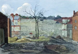 A Fragment of the Old London Wall, 1796 (w/c on paper) A Fragment of the Old London Wall, 1796 (w/c on paper)