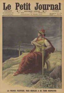 France: peaceful but resolved to be respected (colour litho) France: peaceful but resolved to be respected (colour litho)