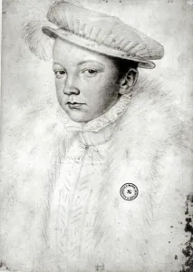 Francois II (1544-60) 1560 (pencil on paper) (b/w photo) Francois II (1544-60) 1560 (pencil on paper) (b/w photo)