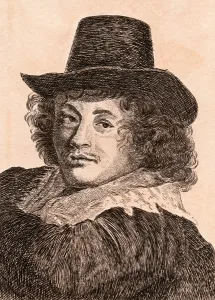 Frans Hals, illustration from 75 Portraits Of Celebrated Painters From Authentic Frans Hals, illustration from 75 Portraits Of Celebrated Painters From Authentic