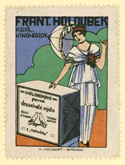 Franstisek Holoubek Dove brand potassium soap (colour litho) Franstisek Holoubek Dove brand potassium soap (colour litho)