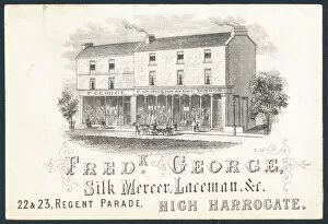 Mercer Gallery: Fred K George, silk mercer and laceman, trade card (engraving)