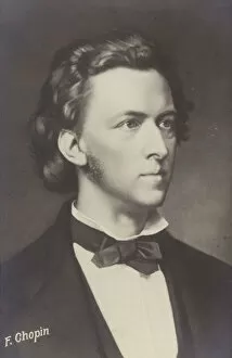Frederic Chopin, Polish composer and pianist (1810-1849) (engraving)
