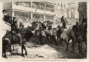 The free horse race, organized four times during the carnival The free horse race, organized four times during the carnival