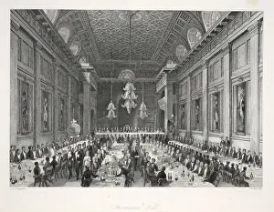 Freemason's Hall, from London Interiors with their Costumes and Ceremonies' Freemason's Hall, from London Interiors with their Costumes and Ceremonies'