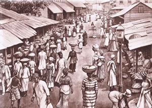 Sierra Leone Gallery: Freetown, from MacMillan school posters, c.1950-60s (litho)
