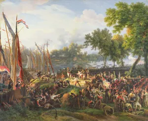 The French Army crossing the Rhine at Dusseldorf, 6th September 1795 (oil on canvas) The French Army crossing the Rhine at Dusseldorf, 6th September 1795 (oil on canvas)