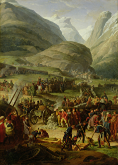 The French Army Travelling over the St. Bernard Pass at Bourg St. Pierre, 20th May 1800 The French Army Travelling over the St. Bernard Pass at Bourg St. Pierre, 20th May 1800