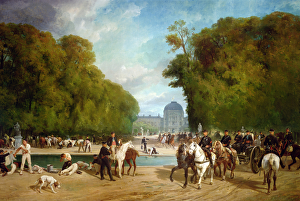 French artillery encamped in the Tuileries gardens during the siege of Paris, late September 1870 French artillery encamped in the Tuileries gardens during the siege of Paris, late September 1870