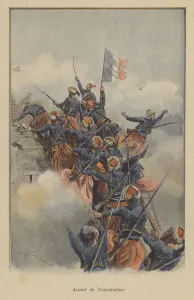 The French assault on Constantine during the conquest of Algeria, 1837 (colour litho) The French assault on Constantine during the conquest of Algeria, 1837 (colour litho)
