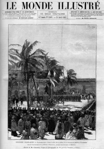 French colonies: Inauguration of the statue of General Faidherbe French colonies: Inauguration of the statue of General Faidherbe