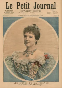 French Hosts, Queen Amelie of Portugal (1865-1951) front cover illustration French Hosts, Queen Amelie of Portugal (1865-1951) front cover illustration