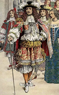 French king Louis XIV in his castle of Vaux Le Visomte, (Vaux-le-Vicomte) France French king Louis XIV in his castle of Vaux Le Visomte, (Vaux-le-Vicomte) France