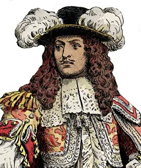 French king Louis XIV - Chromotypography in ' Le Roy Soleil'" French king Louis XIV - Chromotypography in ' Le Roy Soleil'"
