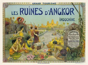 French poster advertising the Temples of Angkor in Indochina, 1911 (colour lithograph) French poster advertising the Temples of Angkor in Indochina, 1911 (colour lithograph)