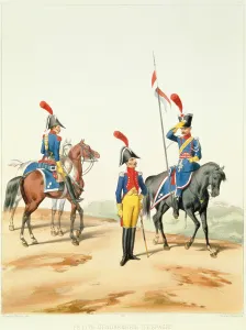 French Troops, engraved by Gustave David (1824-91) 1810 (litho) French Troops, engraved by Gustave David (1824-91) 1810 (litho)