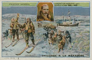 Fridtjof Nansen, Norwegion expedition to the North Pole, 1893-95 (chromolitho)