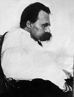 Intellect Gallery: Friedrich Wilhelm Nietzsche, c.1885 (b / w photo)