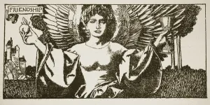 Friendship, illustration from The Story of the Champions of the Round Table' Friendship, illustration from The Story of the Champions of the Round Table'