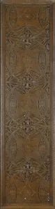 A frieze featuring stylized botanical motifs with classical foliate border, c A frieze featuring stylized botanical motifs with classical foliate border, c