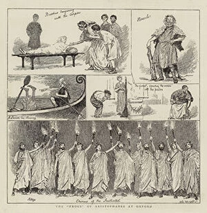 The 'Frogs' of Aristophanes at Oxford (engraving)