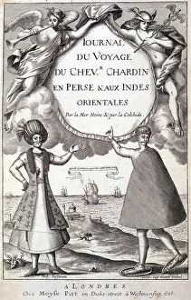 Frontispice of ' Diary of the Journey of the Knight Chardin Frontispice of ' Diary of the Journey of the Knight Chardin