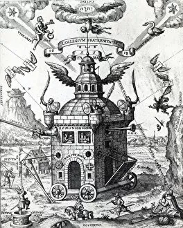 Complex Collection: Frontispiece of Collegium Fama Fraternitatis by Theophilus Schweighardt, 1618