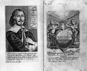 Frontispiece to Francis Quarless Emblems, engraved by William Faithorne Frontispiece to Francis Quarless Emblems, engraved by William Faithorne