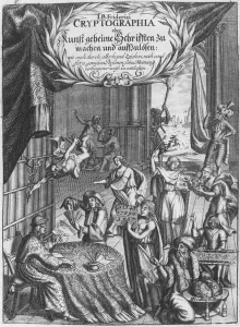 Frontispiece, illustration from Cryptographia, oder geheime Schrifften' Frontispiece, illustration from Cryptographia, oder geheime Schrifften'