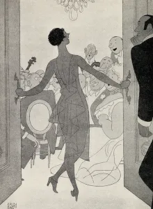 Frontispiece illustration from But Gentlemen Marry Brunettes by Anita Loos Frontispiece illustration from But Gentlemen Marry Brunettes by Anita Loos