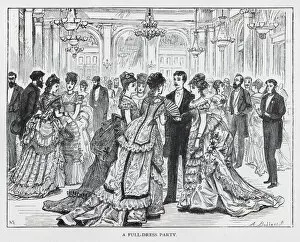 A full-dress party (engraving)