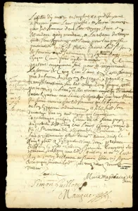 Fur trade contract between Francois Francoeur and four voyageurs for transport of goods Fur trade contract between Francois Francoeur and four voyageurs for transport of goods