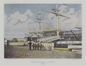 Fusiliers on their way to exercises at Lorient, France (colour photo) Fusiliers on their way to exercises at Lorient, France (colour photo)